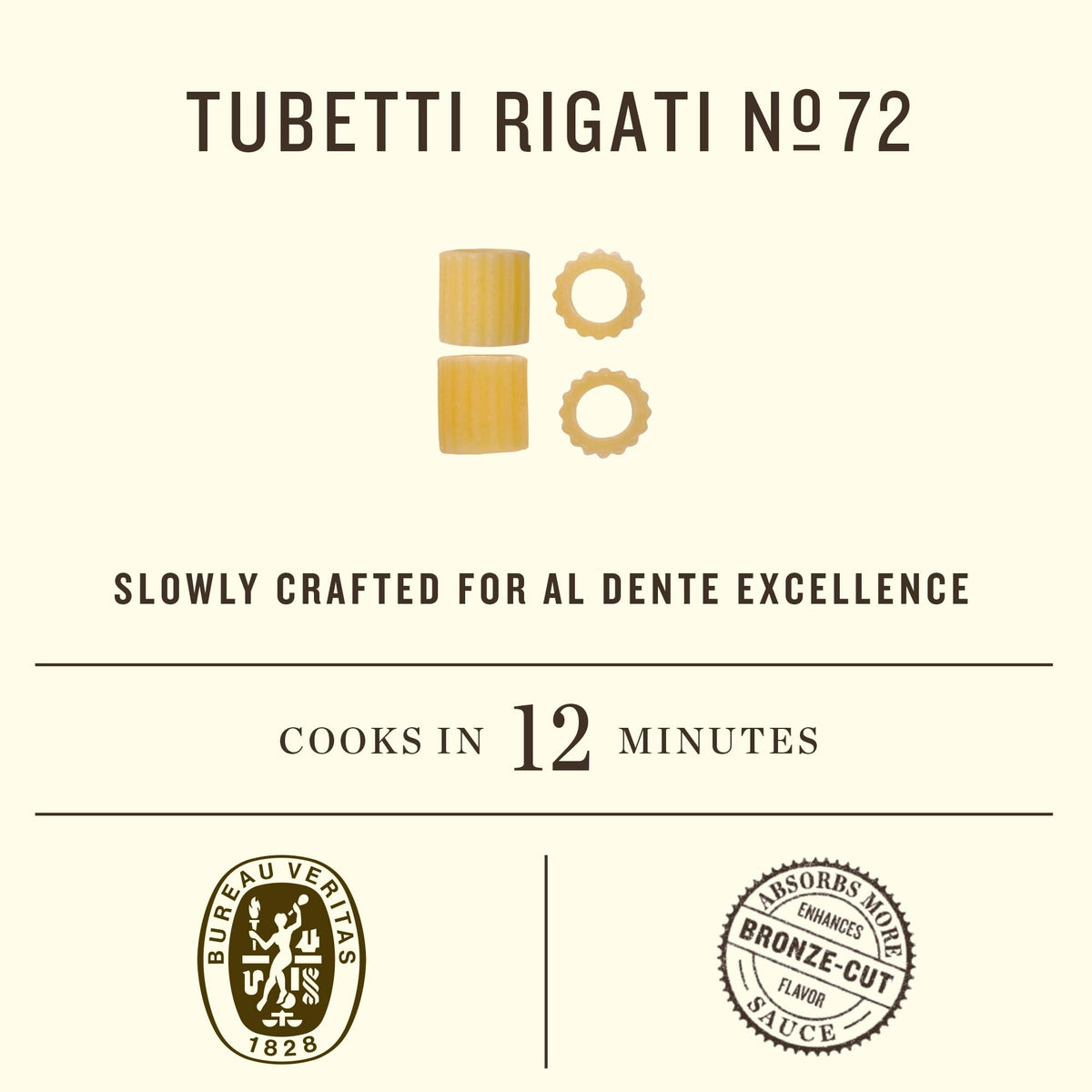 Rummo Made in Italy Bevento close-up, premium durum wheat for authentic texture.