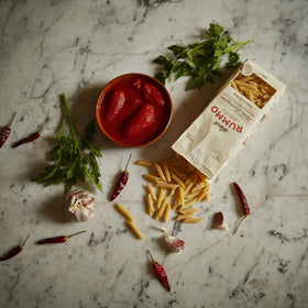 Made in Bevento, southern Italy, highlighting authentic Italian pasta craft