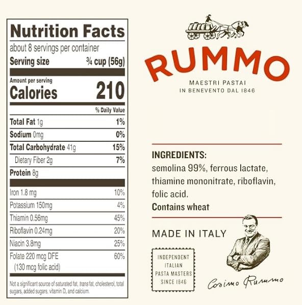 Rummo Riccioli N54 spiral pasta texture ideal for salads and creamy sauces