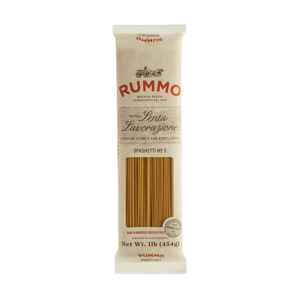 Rummo Spaghetti No.3 pack, five 16 oz boxes for easy pantry meals