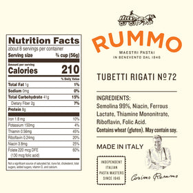 Rummo Tubetti Rigati cooking-12-min boiling in pot, perfect for fast, flavorful meals.