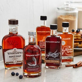 Runamok Maple Cinnamon-Vanilla label closeup shows premium branding and color