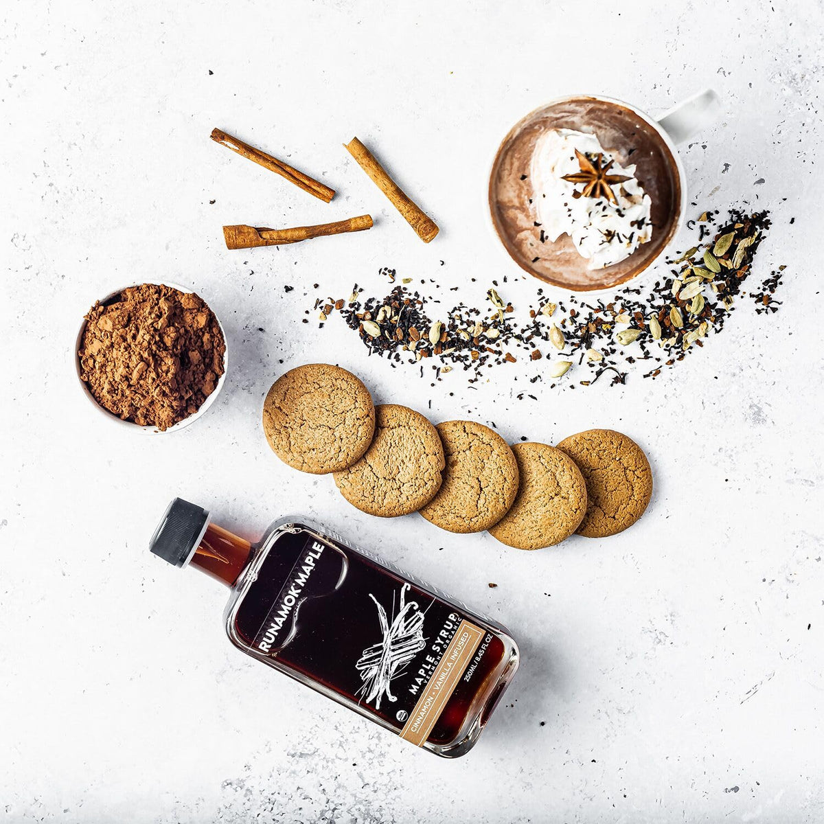 Runamok Maple Cinnamon-Vanilla spice notes evoke warm kitchen aromas