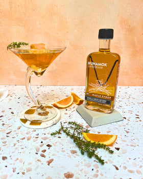 Runamok label art highlights Nielsen Massey vanilla collaboration.