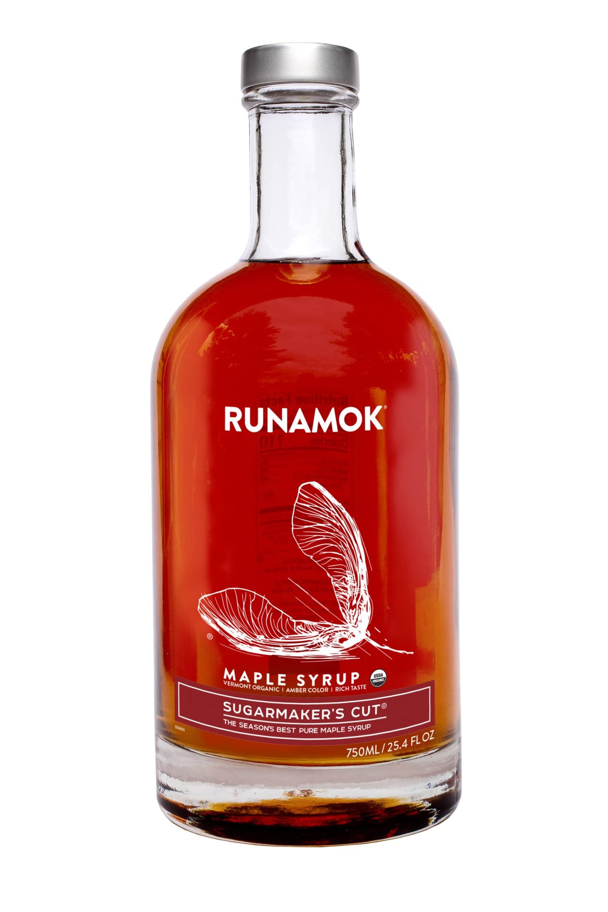 Runamok Sugarmaker's Cut front bottle showing amber color for breakfast drizzle.