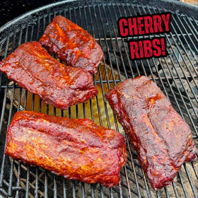 RunninWild Cherry Rub on chicken thighs for oven or grill.