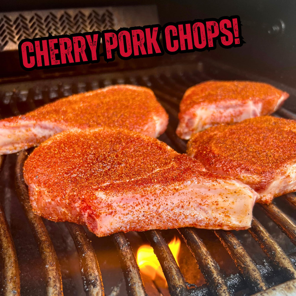 RunninWild Cherry Rub on grilled ribs showing smoky-sweet glaze.