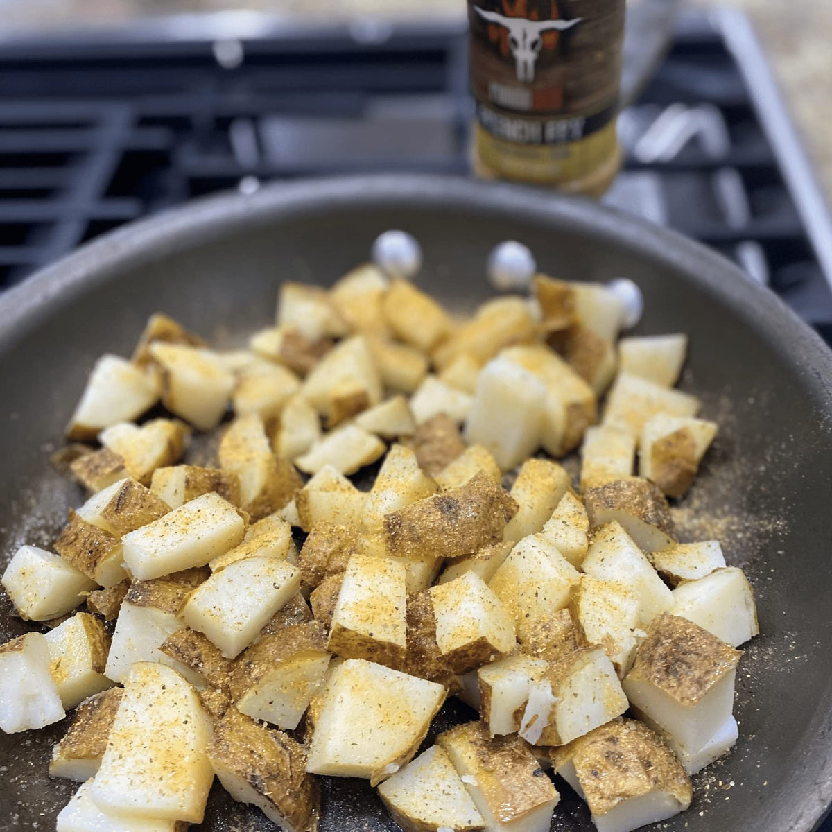 American-made seasoning bottle reflects clean packaging and quality