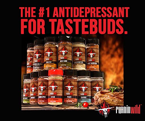 Runnin’ Wild Garlic Butter Seasoning on the grill boosts meat flavor.