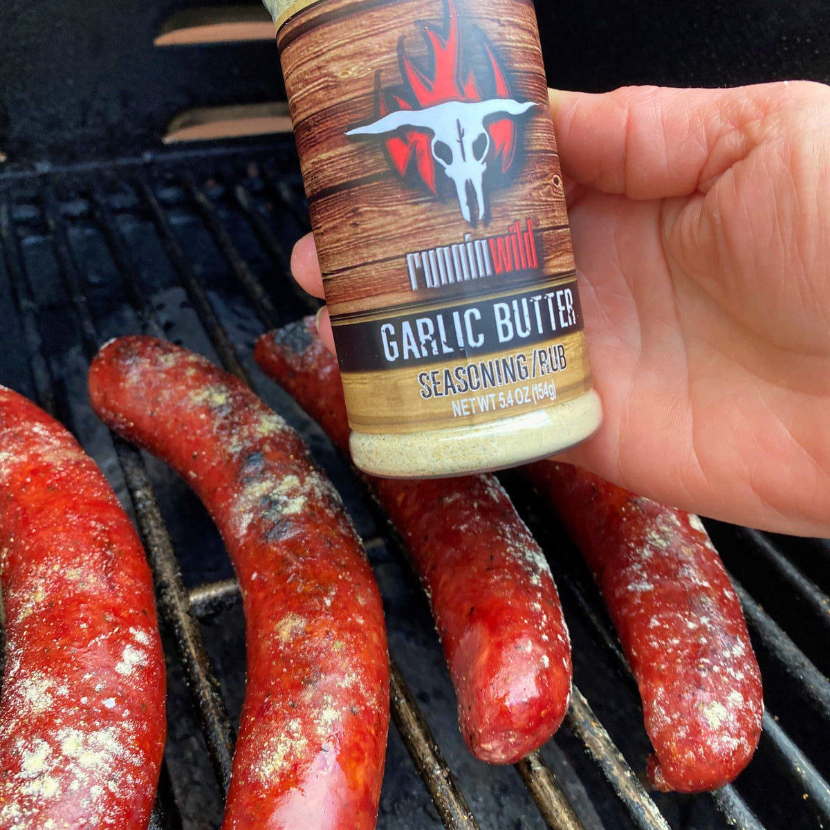 Runnin’ Wild Garlic Butter Seasoning on popcorn adds buttery garlic twist.