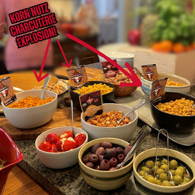 RunninWild Korn Nutz topping a salad for extra texture.