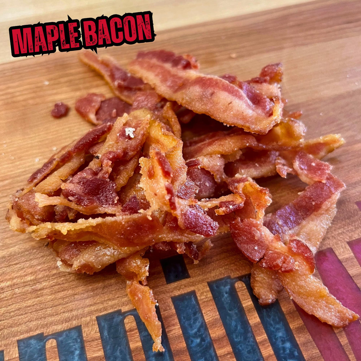 RunninWild maple bacon jerky two-bag pack for sharing