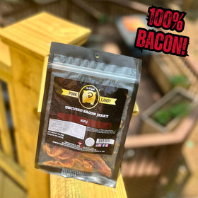 RunninWild maple bacon jerky uncured detail highlights natural nitrates