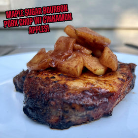 RunninWild maple bourbon rub bacon slices with rich maple sweetness