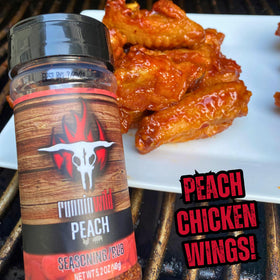 Runnin' Wild Peach Rub on lamb for a bold finish
