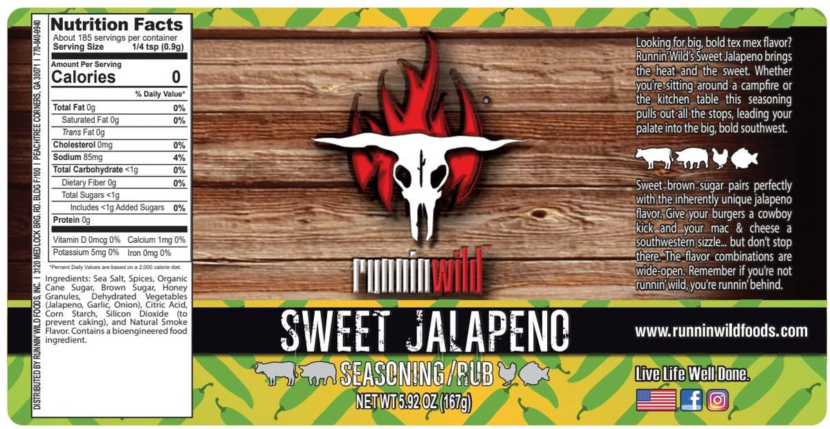RunninWild Sweet Jalapeno gives Tex-Mex sizzle to weeknight meals.