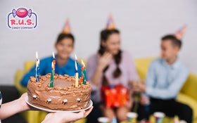 R.U.S. Candy edible bee decorations create playful toppings for birthdays.
