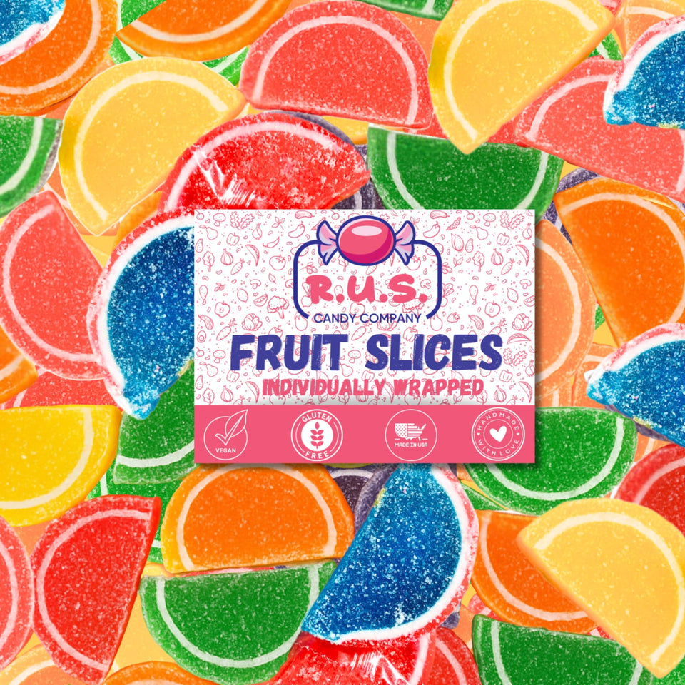 R.U.S. Candy Classic Fruit Slices bulk bag ready for sharing