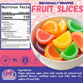 Lemon flavor fruit slices from R.U.S. Candy offer bright zest
