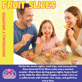 Orange flavor fruit slices from R.U.S. Candy deliver tangy sweetness