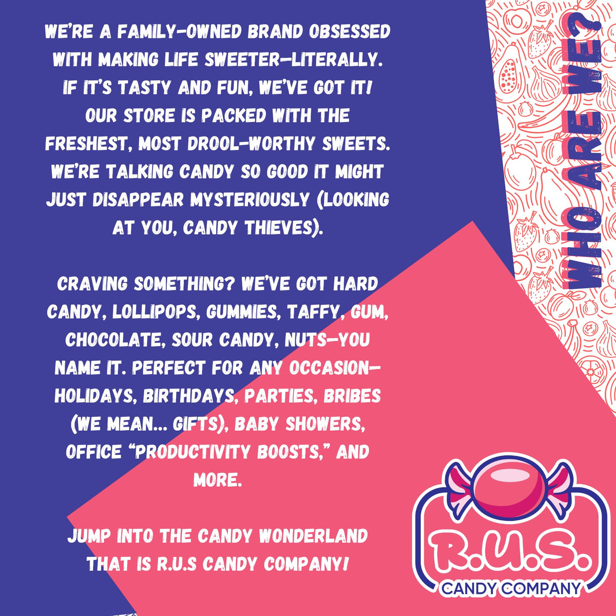 R.U.S. Candy Classic Fruit Slices for parties and gifting