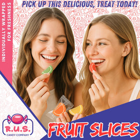 R.U.S. Candy fruit slices with sugar-dusted coating for sparkle
