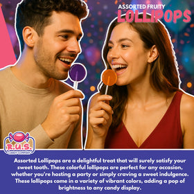 RUS Candy individually wrapped lollipops stay fresh for events.
