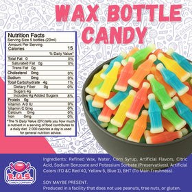 R.U.S. Candy wax bottle syrup center ready to sip.