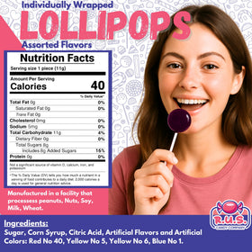RUS Candy bulk lollipops great for classrooms and offices.