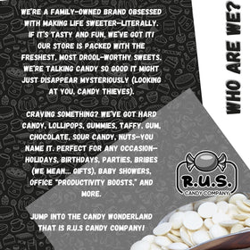R.U.S. Candy party-ready melts for celebrations and favors.