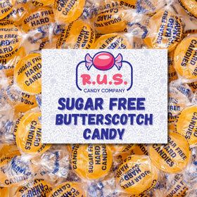 R.U.S. Candy sugar-free butterscotch hard candy bulk bag for sugar-free snacking
