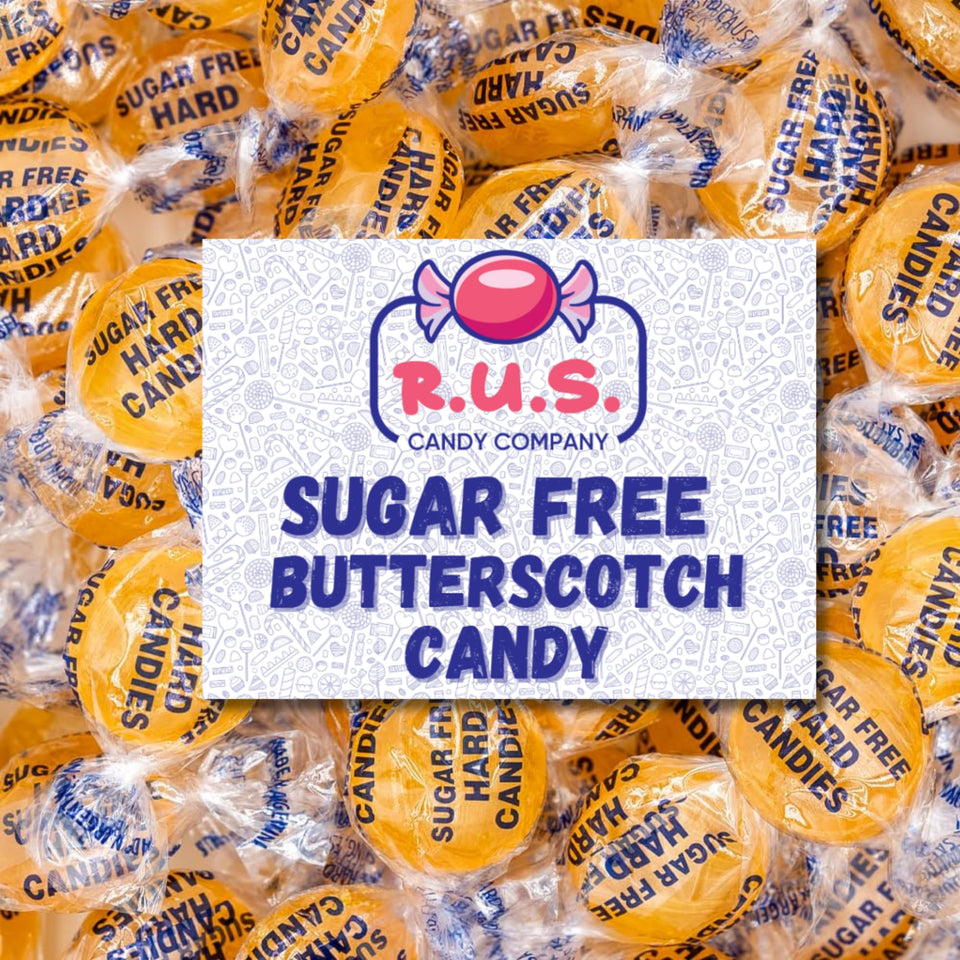 R.U.S. Candy sugar-free butterscotch hard candy bulk bag for sugar-free snacking