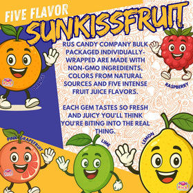 SunKissFruit Gems individually wrapped for mess-free snacking on the go