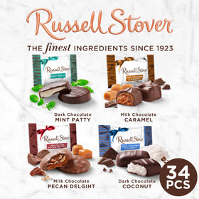 Russell Stover bag on display, ready for sharing.