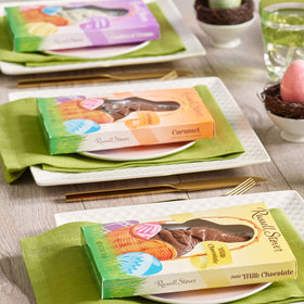 Butter Bon candy detail from Russell Stover, highlighting chocolate finish