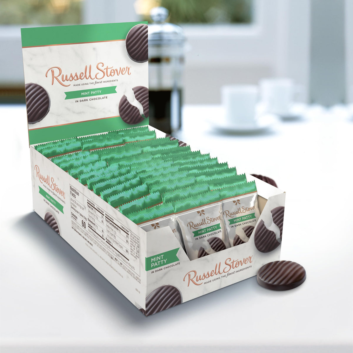 Mint patties served on a dessert plate for a refined treat