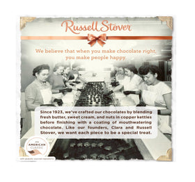 Easter basket-ready Russell Stover bunnies beside green grass display.