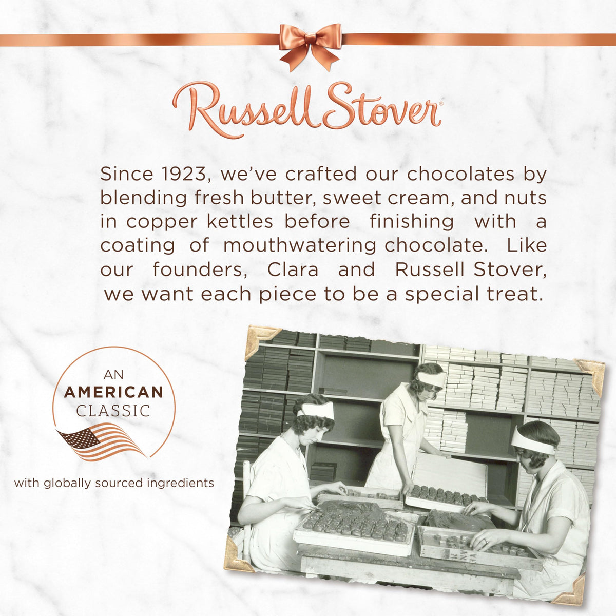 Russell Stover gift-ready bag ideal for celebrations.