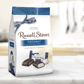 Russell Stover individually wrapped candies, easy to grab-and-go snacks.