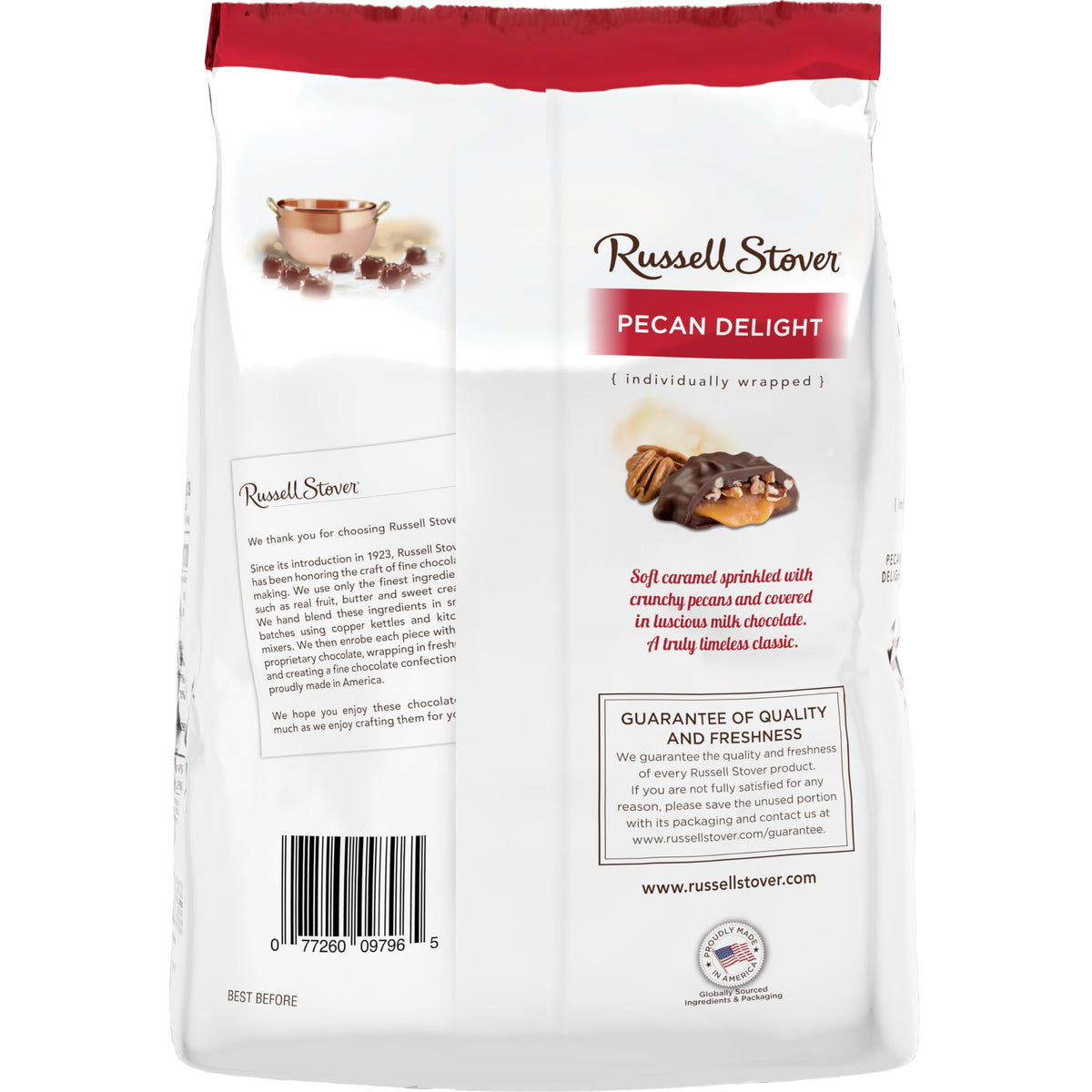 Russell Stover Pecan Delight holiday display ideas with chocolate treats