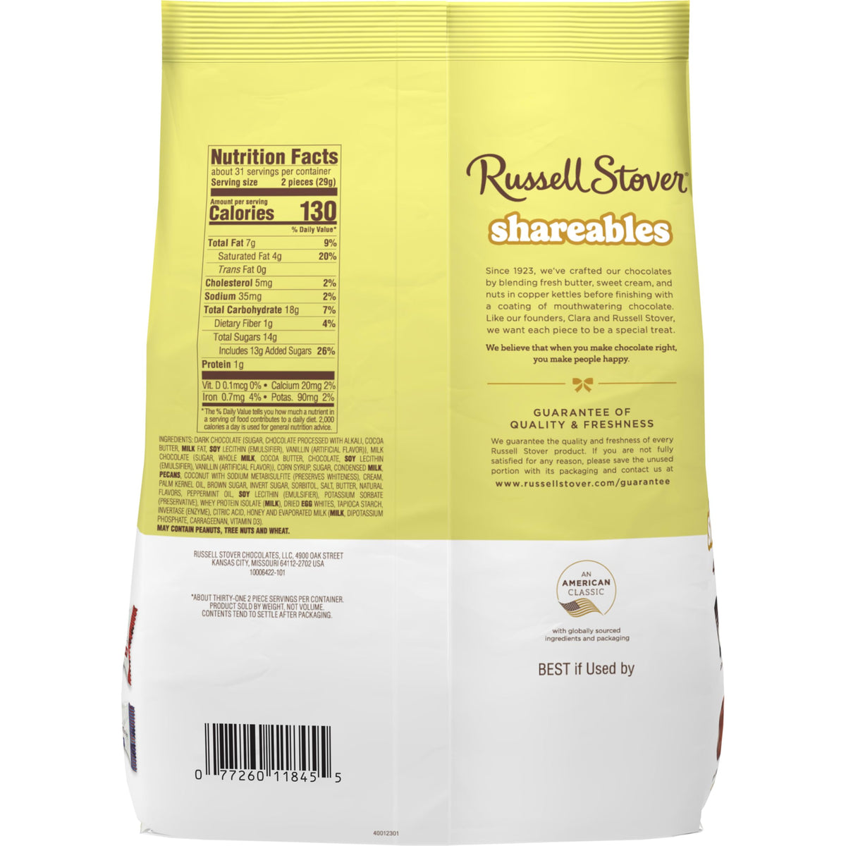 RUSSELL STOVER Shareables Sharing Bag—ideal for hosts and everyday treats.
