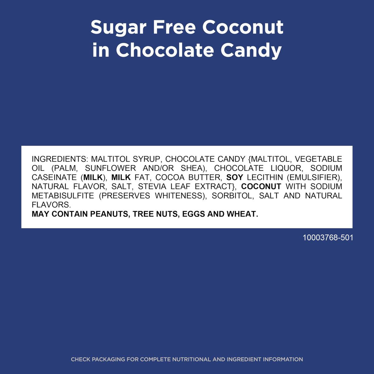 Classic American chocolatier Russell Stover sugar free option for coconut lovers