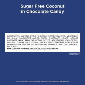Classic American chocolatier Russell Stover sugar free option for coconut lovers