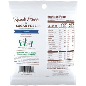 Sugar free coconut in chocolate candy: portable, tasty, and portion-control friendly