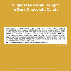 Spread of Russell Stover Sugar-Free wrappers for portability and sharing.