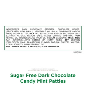 Russell Stover Sugar Free Mint Patties 10-ounce bag ready-to-enjoy