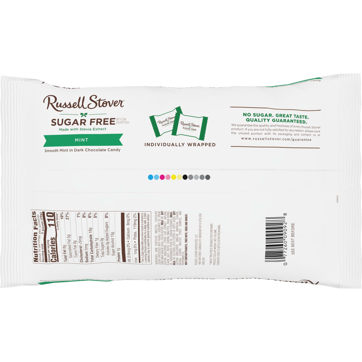 Russell Stover Mint Patties on-the-go snack in hand