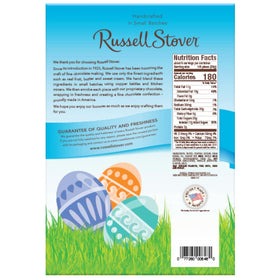 Russell Stover White Pastelle Flat Back Rabbit 7 oz, festive Easter treat for celebrations