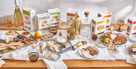 Rustic Bakery rosemary aroma crackers on an elegant charcuterie board