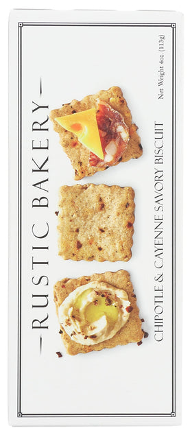 Rustic Bakery Chipotle Cayenne Savory Biscuits close-up, crisp texture ideal with dips